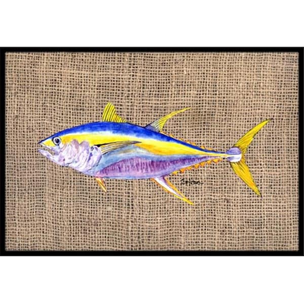Carolines Treasures Carolines Treasures 8771JMAT 24 x 36 in. Fish - Tuna Indoor Or Outdoor Doormat 8771JMAT - main